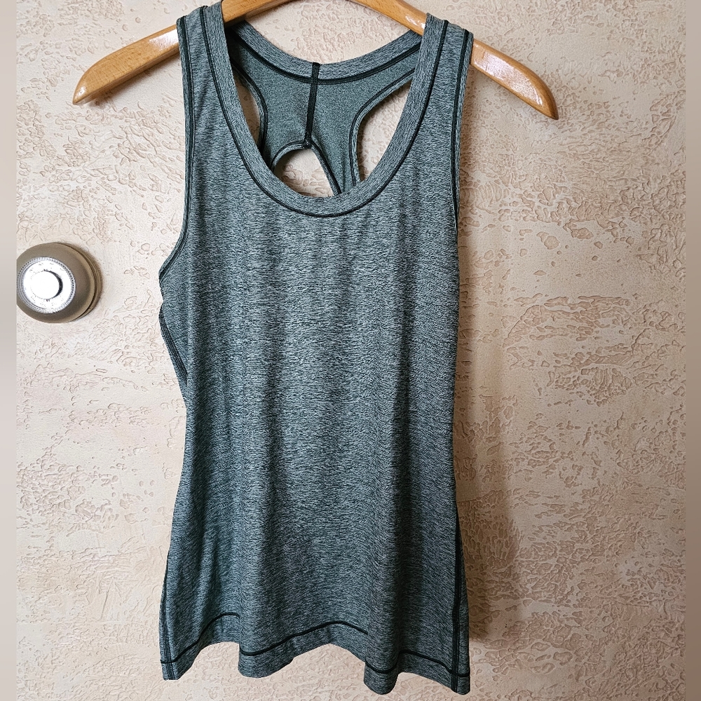 Athleta active tank, forest green, size M